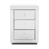 darrahopens Furniture > Bedroom Artiss Mirrored Bedside Table Drawers Furniture Mirror Glass Presia Silver