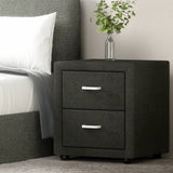 darrahopens Furniture > Bedroom Artiss Moda Bedside table - Charcoal