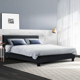 darrahopens Furniture > Bedroom Artiss Neo Bed Frame Fabric - Charcoal Queen