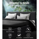 darrahopens Furniture > Bedroom Artiss Neo Bed Frame Fabric - Charcoal Queen