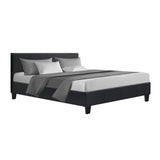 darrahopens Furniture > Bedroom Artiss Neo Bed Frame Fabric - Charcoal Queen