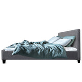 darrahopens Furniture > Bedroom Artiss Neo Bed Frame Fabric - Grey Double