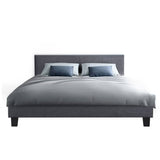 darrahopens Furniture > Bedroom Artiss Neo Bed Frame Fabric - Grey Double