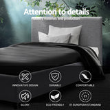 darrahopens Furniture > Bedroom Artiss Neo Bed Frame Fabric - Grey Single