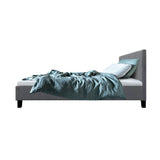 darrahopens Furniture > Bedroom Artiss Neo Bed Frame Fabric - Grey Single