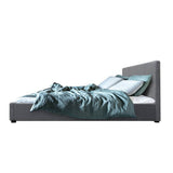 darrahopens Furniture > Bedroom Artiss Nino Bed Frame Fabric - Grey Double