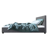 darrahopens Furniture > Bedroom Artiss Nino Bed Frame Fabric - Grey King Single