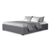 darrahopens Furniture > Bedroom Artiss Queen Size Gas Lift Bed Frame Base With Storage Platform Fabric
