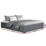darrahopens Furniture > Bedroom Artiss Queen Size Gas Lift Bed Frame Base With Storage Platform Fabric