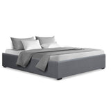 darrahopens Furniture > Bedroom Artiss Queen Size Gas Lift Bed Frame Base With Storage Platform Fabric