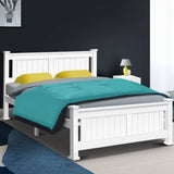 darrahopens Furniture > Bedroom Artiss Queen Size Wooden Bed Frame Kids Adults Timber