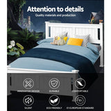 darrahopens Furniture > Bedroom Artiss Queen Size Wooden Bed Frame Kids Adults Timber