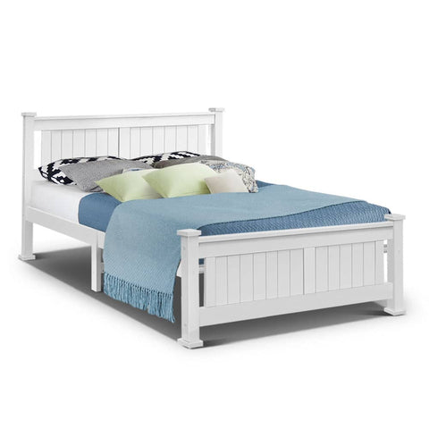 darrahopens Furniture > Bedroom Artiss Queen Size Wooden Bed Frame Kids Adults Timber