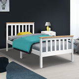 darrahopens Furniture > Bedroom Artiss Single Wooden Bed Frame Bedroom Furniture Kids