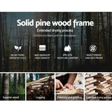 darrahopens Furniture > Bedroom Artiss Single Wooden Bed Frame Bedroom Furniture Kids