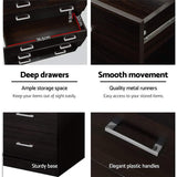 darrahopens Furniture > Bedroom Artiss Tallboy 6 Drawers Storage Cabinet - Walnut