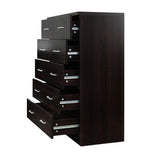 darrahopens Furniture > Bedroom Artiss Tallboy 6 Drawers Storage Cabinet - Walnut