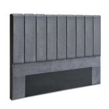 darrahopens Furniture > Bedroom Artiss VELA Bed Head Headboard King Size Bedhead Velvet Grey