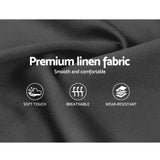 darrahopens Furniture > Bedroom Artiss Vila Bed Frame Fabric Gas Lift Storage - Charcoal Queen