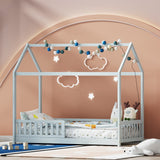 Darrahopens Furniture > Bedroom Artiss Wooden Bed Frame Single Size House Frame Pine Timber Base Platform Oak