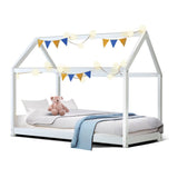 darrahopens Furniture > Bedroom Artiss Wooden Bed Frame Single Size Mattress Base Pine Timber Platform White