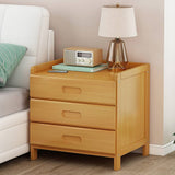 darrahopens Furniture > Bedroom Bamboo Bedside Table Nightstand Storage Bedroom Sofa Side Stand