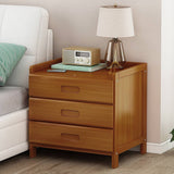 darrahopens Furniture > Bedroom Bamboo Bedside Table Nightstand Storage Bedroom Sofa Side Stand