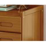 darrahopens Furniture > Bedroom Bamboo Bedside Table Nightstand Storage Bedroom Sofa Side Stand