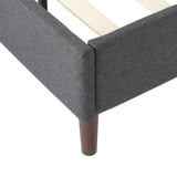 Darrahopens Furniture > Bedroom Bed Frame Mattress Foundation (Dark Grey) – Double