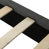 Darrahopens Furniture > Bedroom Bed Frame Mattress Foundation (Dark Grey) – Double