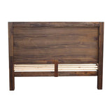 darrahopens Furniture > Bedroom Bed Frame Queen Size in Solid Wood Veneered Acacia Bedroom Timber Slat in Chocolate