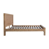 darrahopens Furniture > Bedroom Bed Frame Single Size in Solid Wood Veneered Acacia Bedroom Timber Slat in Oak