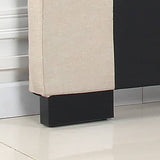 darrahopens Furniture > Bedroom Bed Head King Beige Headboard Upholstery Fabric Tufted Buttons