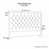 darrahopens Furniture > Bedroom Bed Head King Size French Provincial Headboard Upholsterd Fabric Beige