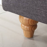 darrahopens Furniture > Bedroom Bed Head King Size French Provincial Headboard Upholsterd Fabric Charcoal