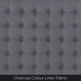 darrahopens Furniture > Bedroom Bed Head Queen Charcoal Headboard Upholstery Fabric Tufted Buttons