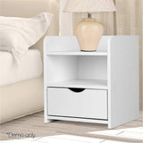 Darrahopens Furniture > Bedroom Bedside Table Side Nightstand Storage Drawer Shelf Bedroom Unit