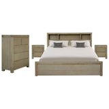 Darrahopens Furniture > Bedroom Brunet 4pc Queen Bed Suite Bedside Tallboy Bedroom Furniture Package Brush Smoke