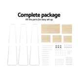 darrahopens Furniture > Bedroom Closet Storage Rack Clothes Hanger Shelf Garment Rail Stand Wardrobe Organiser White