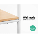 darrahopens Furniture > Bedroom Closet Storage Rack Clothes Hanger Shelf Garment Rail Stand Wardrobe Organiser White