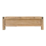 darrahopens Furniture > Bedroom Coffee Table Solid Acacia Wood & Veneer 1 Drawers Storage Oak Colour