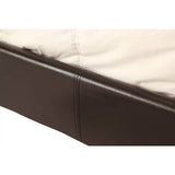 darrahopens Furniture > Bedroom Double PU Leather Bed Frame Brown