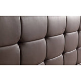 darrahopens Furniture > Bedroom Double PU Leather Deluxe Bed Frame Brown