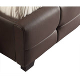 darrahopens Furniture > Bedroom Double PU Leather Deluxe Bed Frame Brown