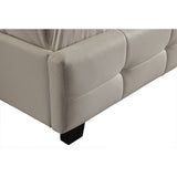 darrahopens Furniture > Bedroom Double PU Leather Deluxe Bed Frame White