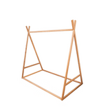Darrahopens Furniture > Bedroom Kids Tent Montessori Toddler Floor Bed Wooden Bedframe