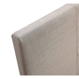 darrahopens Furniture > Bedroom King Linen Fabric Bed Frame Beige