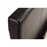 darrahopens Furniture > Bedroom King PU Leather Bed Frame Black