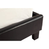 darrahopens Furniture > Bedroom King PU Leather Bed Frame Black
