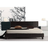 darrahopens Furniture > Bedroom King PU Leather Bed Frame Black